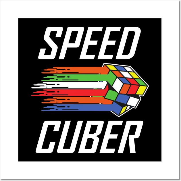 Speed Cubing Speedcuber Speedsolving Wall Art by ChrisselDesigns